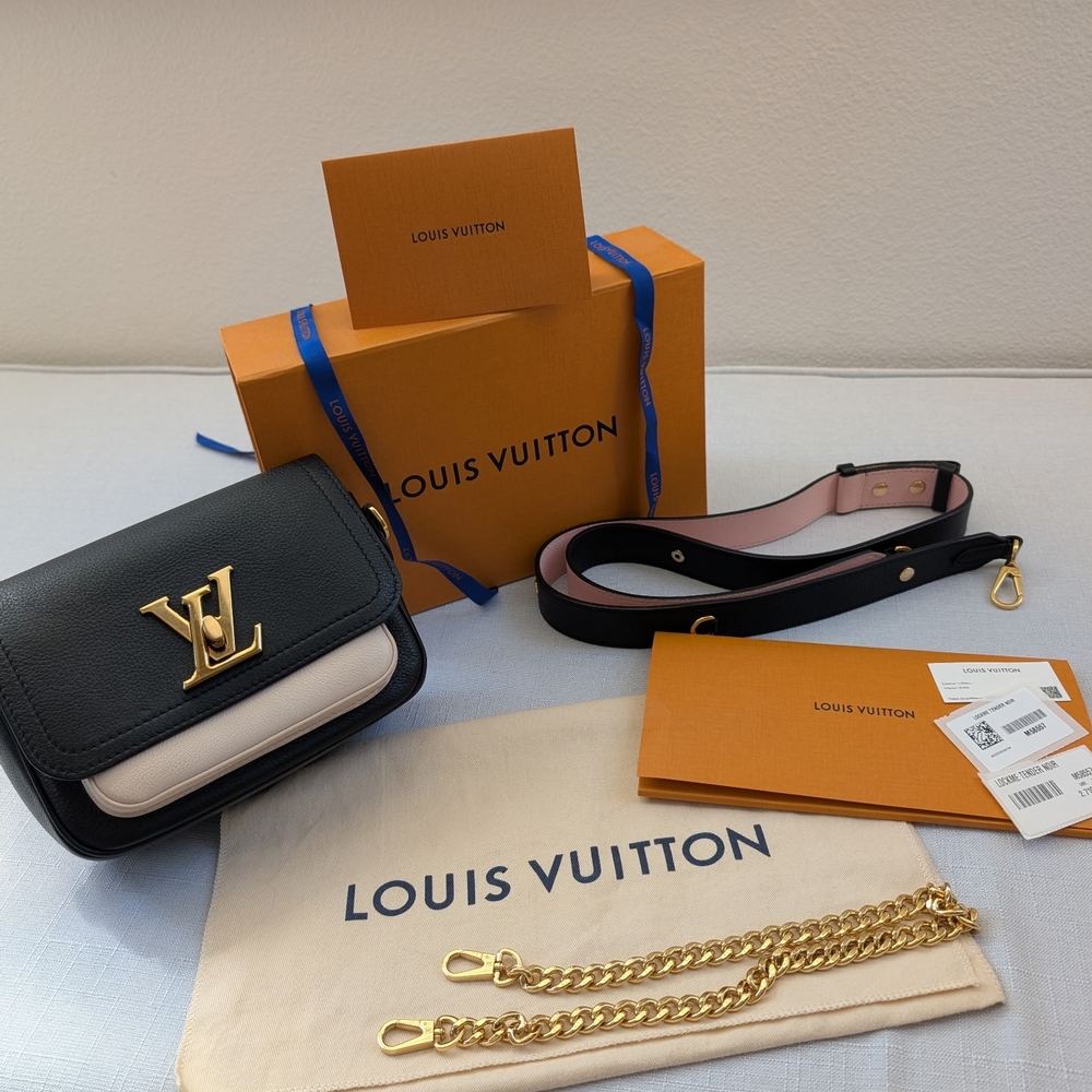 Louis Vuitton Black and White Women's Bag